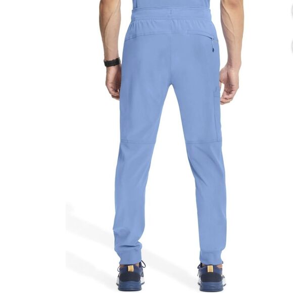 Infinity L Men’s Ceil Blue 5 Pocket Jogger Scrub Pants - Picture 2 of 16